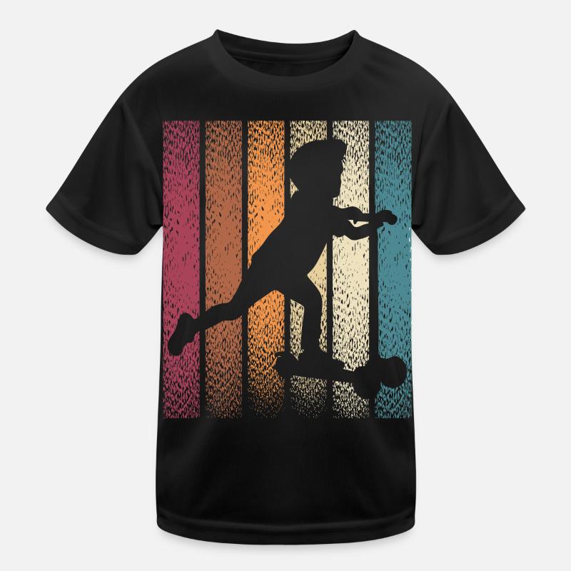 Scooter Stunt Scooter pour enfants Rétro T-shirt sport Enfant