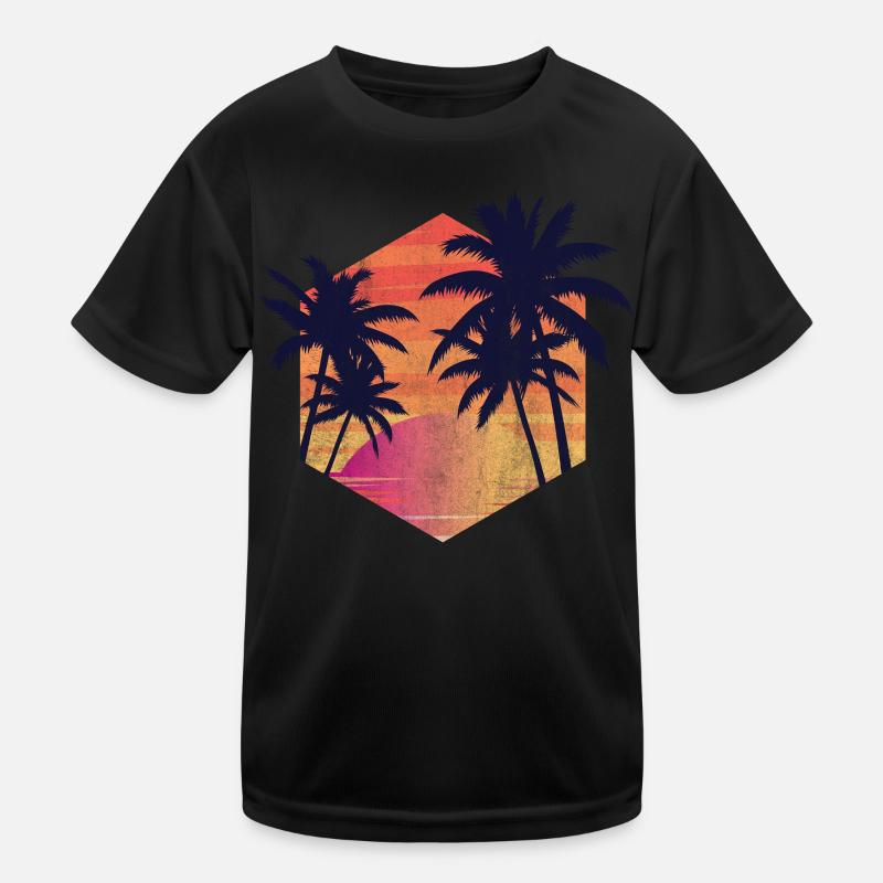 Palms Retro Kids Functional T-Shirt