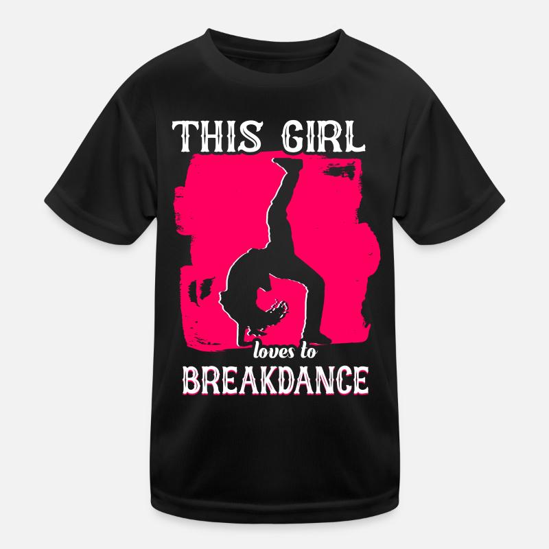 Breakdance Mädchen Breakdancer Kinder Funktions-T-Shirt