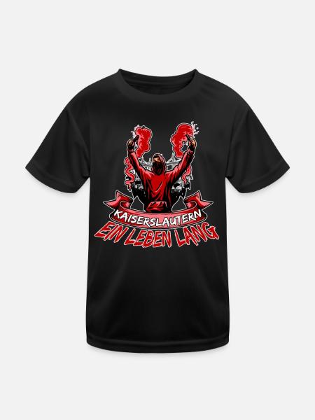 Kaiserslautern ein Leben lang - Kinder Funktions-T-Shirt - Schwarz