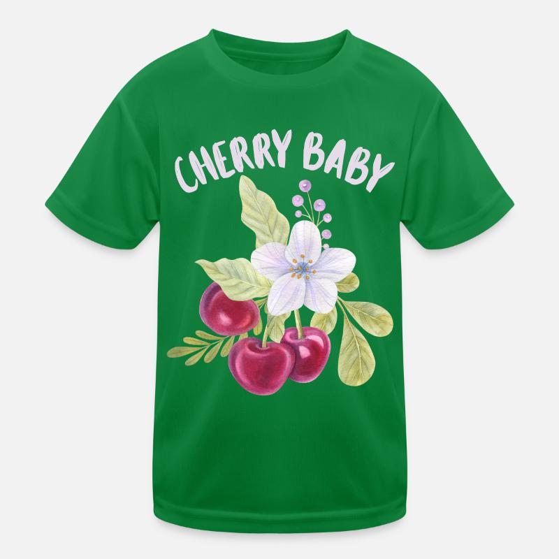 Cerise, cerise-fruit drôle de dicton Cerise-Bébé T-shirt sport Enfant