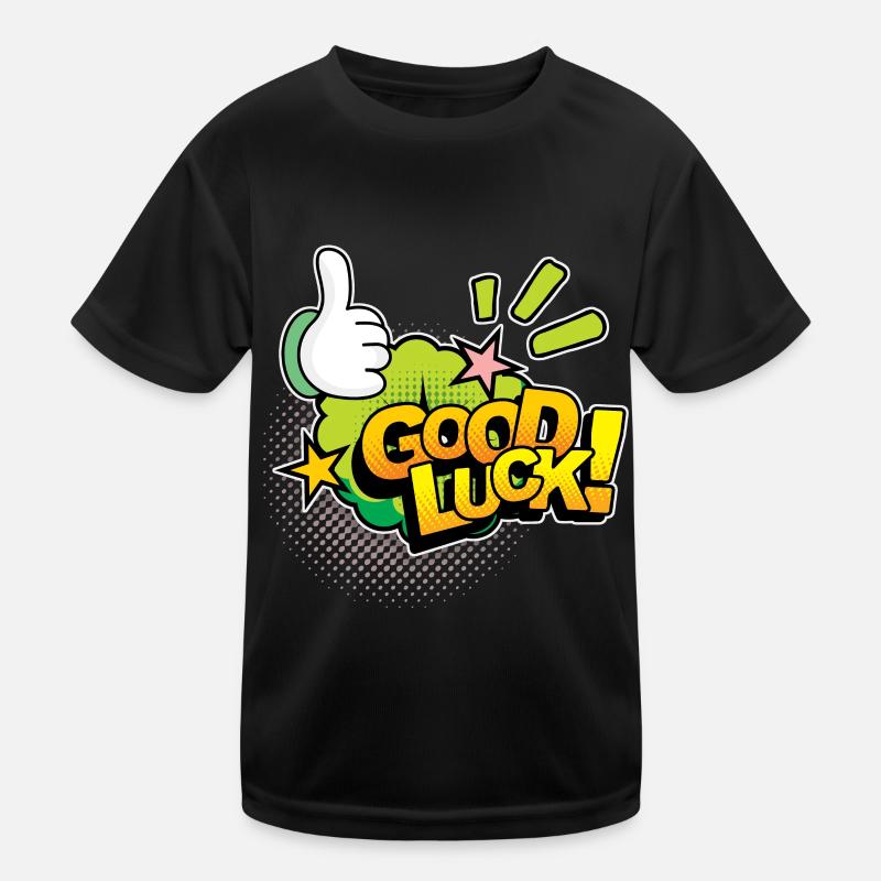 Good Luck Comic, Comic-Strips, Daumen nach oben Kinder Funktions-T-Shirt
