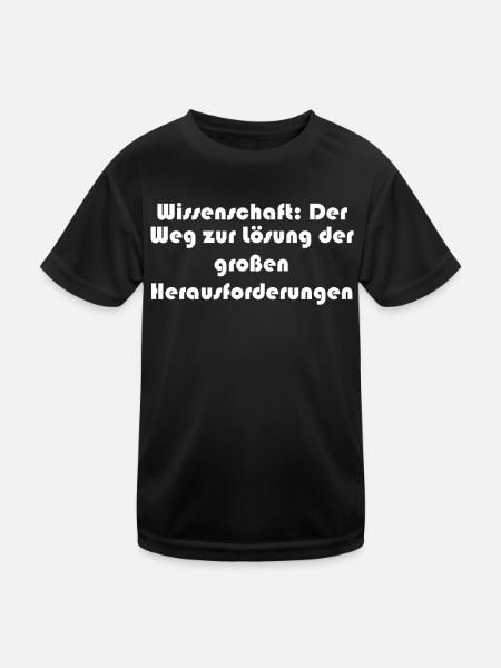 Wissenschaft - Wissenschaft: Der Weg zur Lösung - Kinder Funktions-T-Shirt - Schwarz - Vorne