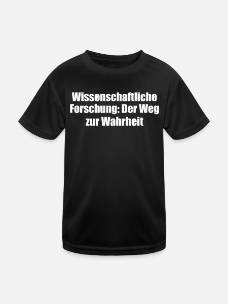 Wissenschaft - Wissenschaftliche Forschung: Der - Kinder Funktions-T-Shirt - Schwarz - Vorne