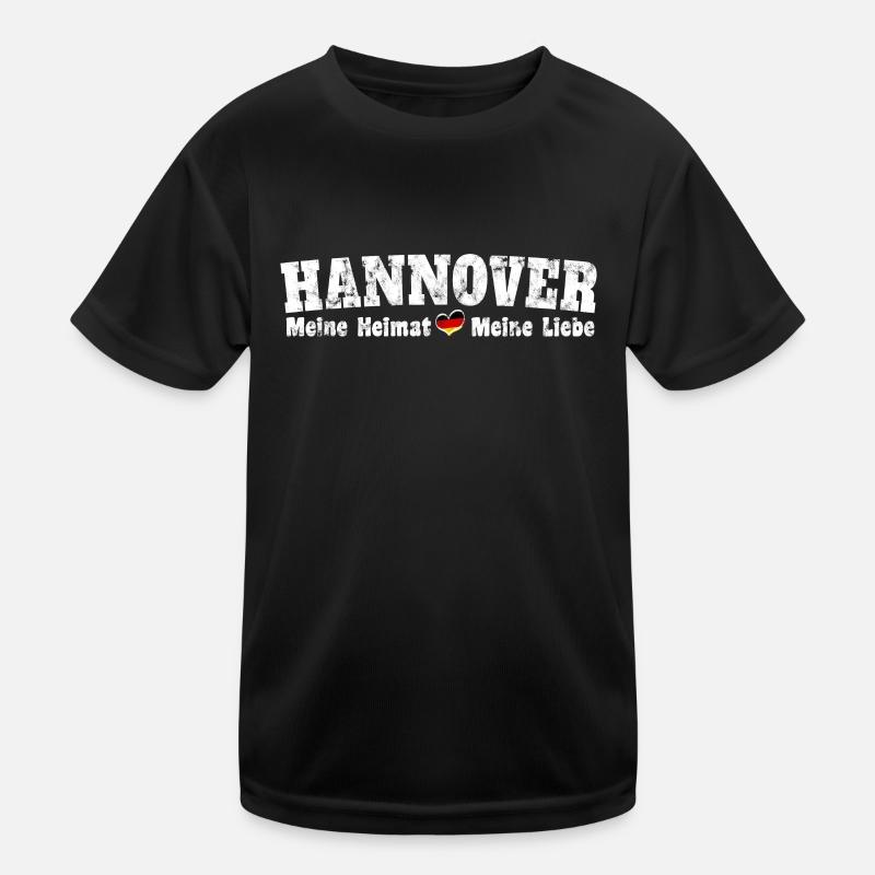 Hannover Meine Heimat meine Liebe Herz Kinder Funktions-T-Shirt
