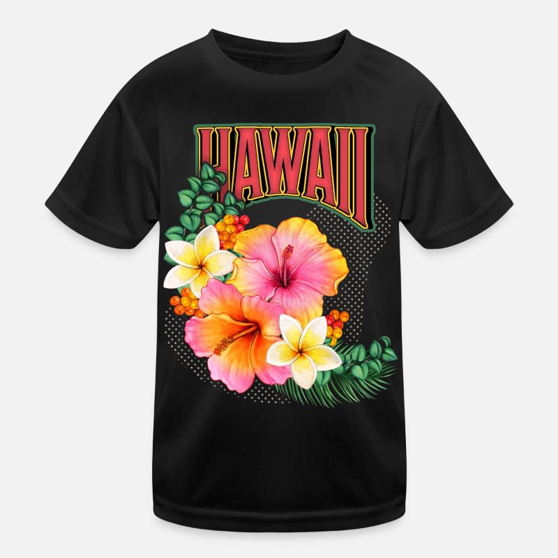 Hawaii, aloha hawaïen, fleur d’hibiscus T-shirt sport Enfant