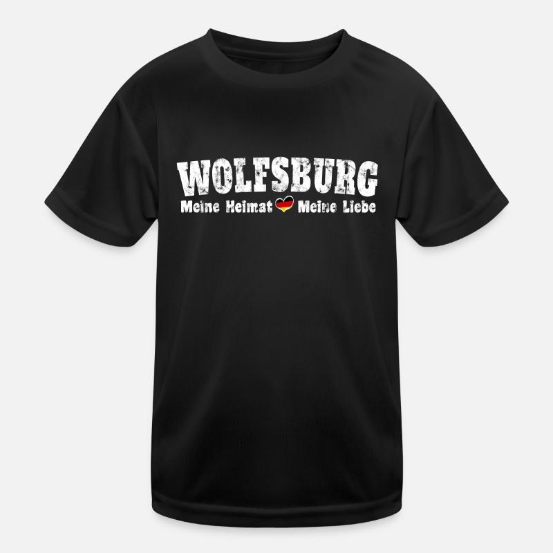 Wolfsburg My home my dear heart Kids Functional T-Shirt