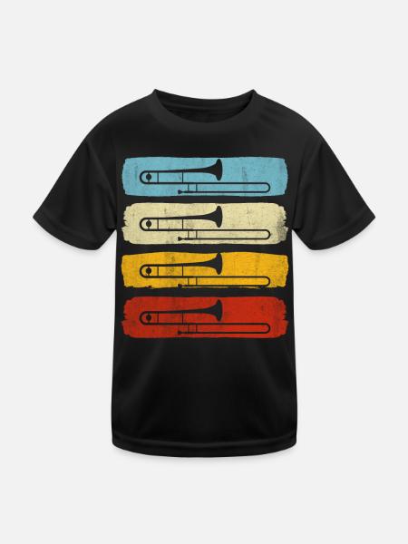 Musique de cuivres pour trompette - T-shirt sport Enfant - noir - Devant