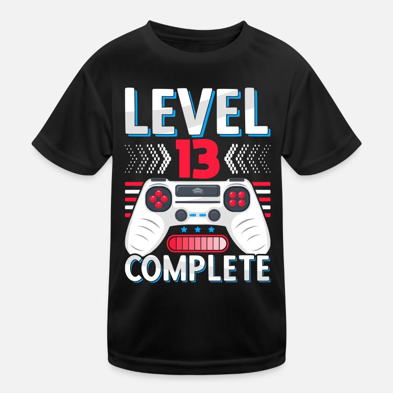 Abi Abschluss 13. Klasse Abitur Gymnasium Level 13 Kinder Funktions-T-Shirt