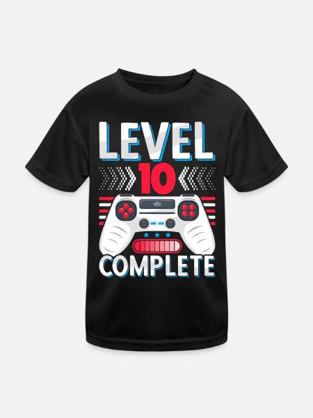 Realschule Abschluss 10 Klasse Realschulabschluss - Kinder Funktions-T-Shirt - Schwarz - Vorne