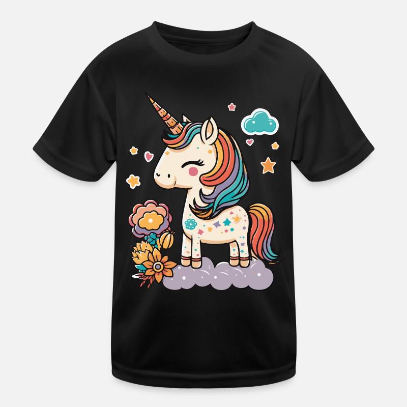 Süßes magisches Einhorn - Kindergarten und Schule Kinder Funktions-T-Shirt