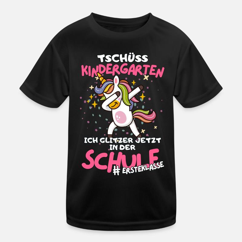 Magisches Einhorn-ABC für den Schulbeginn Kita Kinder Funktions-T-Shirt