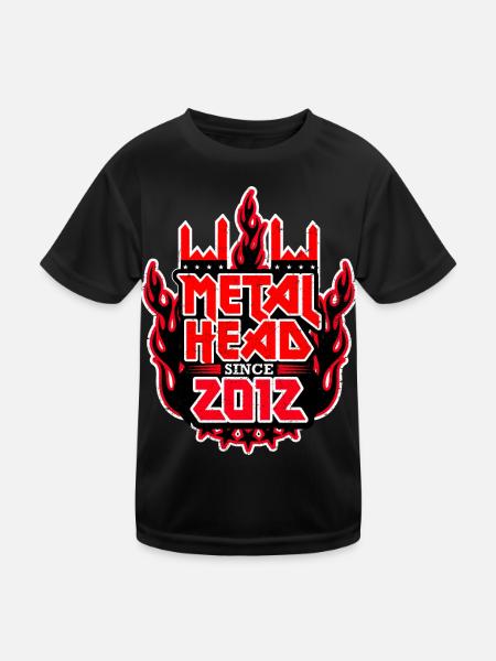 METALHEAD since 2012 - Kids Functional T-Shirt - black - Front