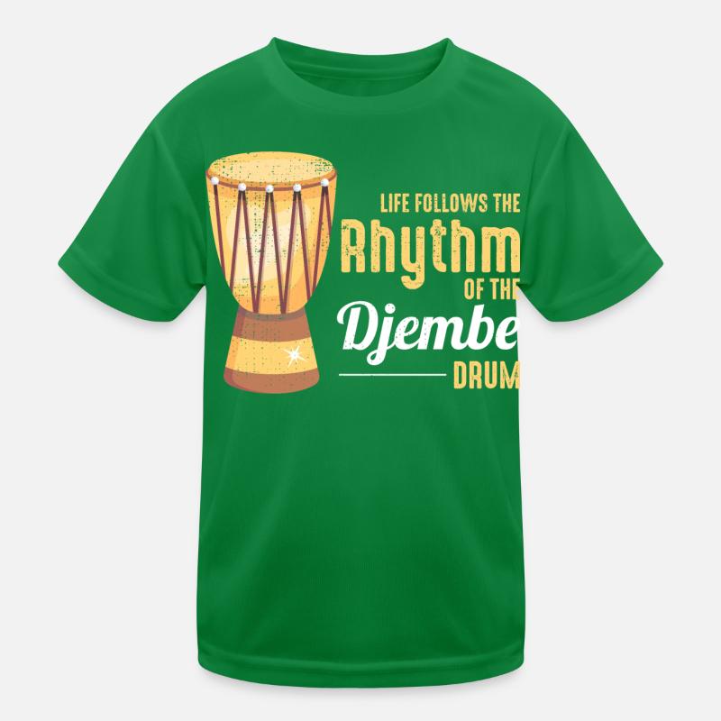 Djembé Player Drummer Music Drum Musicien T-shirt sport Enfant