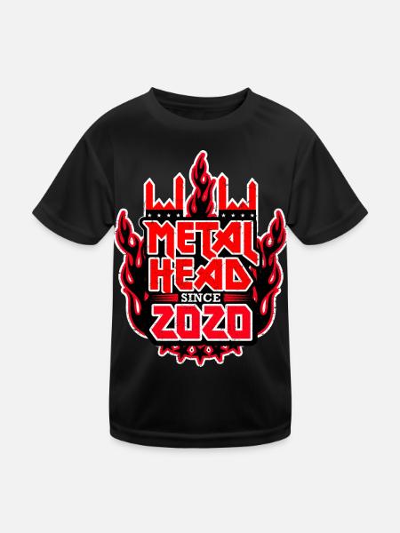 METALHEAD since 2020 - Kids Functional T-Shirt - black - Front