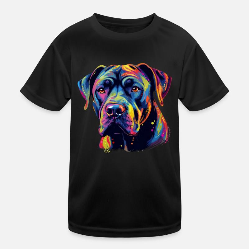 Chien Cane-corso coloré T-shirt sport Enfant