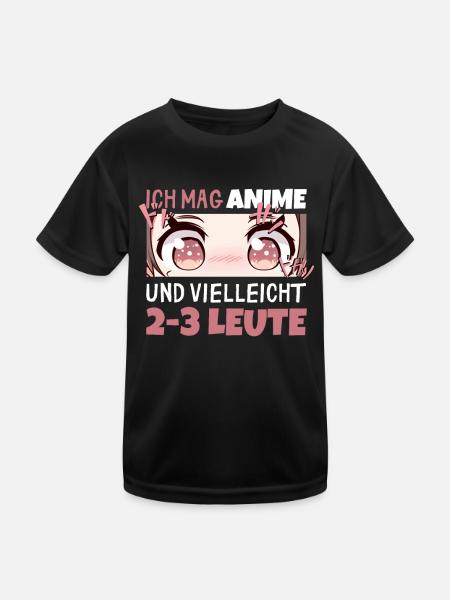 Sarkastisches Kawaii Statement für Manga-Liebhaber - Kinder Funktions-T-Shirt - Schwarz - Vorne