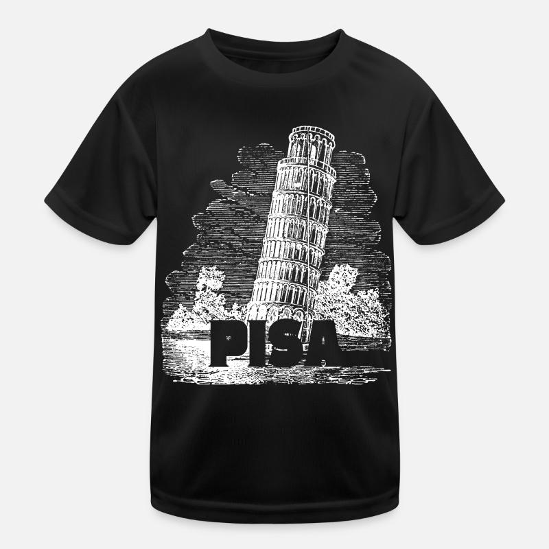 Pise Florence La Tour Penchée Pise Souvenir Rétro T-shirt sport Enfant