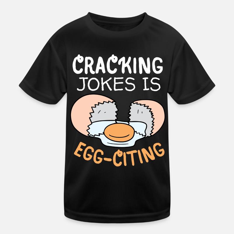 Ei, Eier, lustiger Spruch, Pun Egg-citing Witz Kinder Funktions-T-Shirt