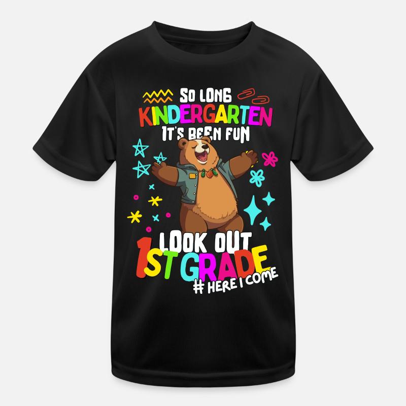 Bär Tschüss Kindergarten: Enrollment 1st grade Kids Functional T-Shirt
