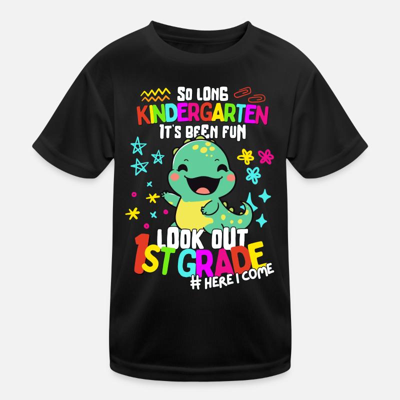 Dino Bye Bye Kindergarten: Inscription 1ère année T-shirt sport Enfant
