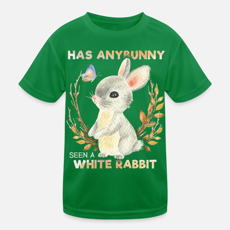 Lustiger Hase, Häschen Spruch, Pun, White-Rabbit Kinder Funktions-T-Shirt