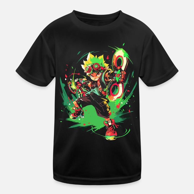 Forest Boy: Gaming Legend with Cool Flash Design Kids Functional T-Shirt