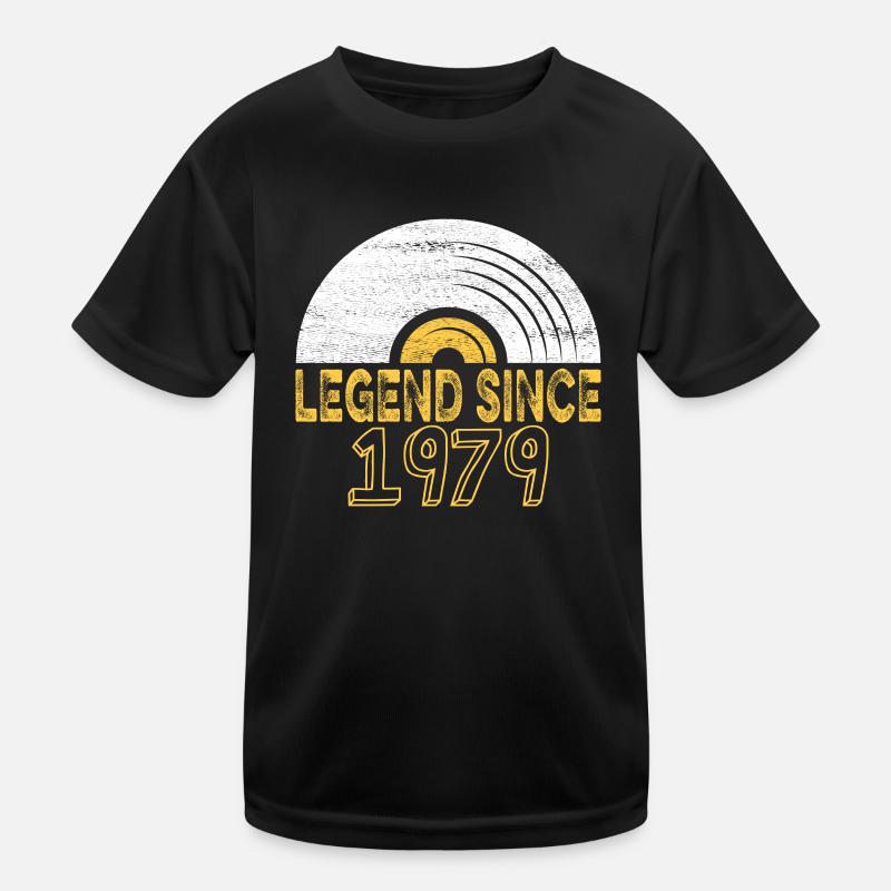 1979 Birthday Vinyl Legend since Kids Functional T-Shirt