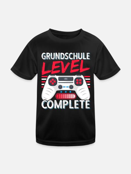 Grundschule Abschluss Abschied Junge Geschenk - Kinder Funktions-T-Shirt - Schwarz - Vorne