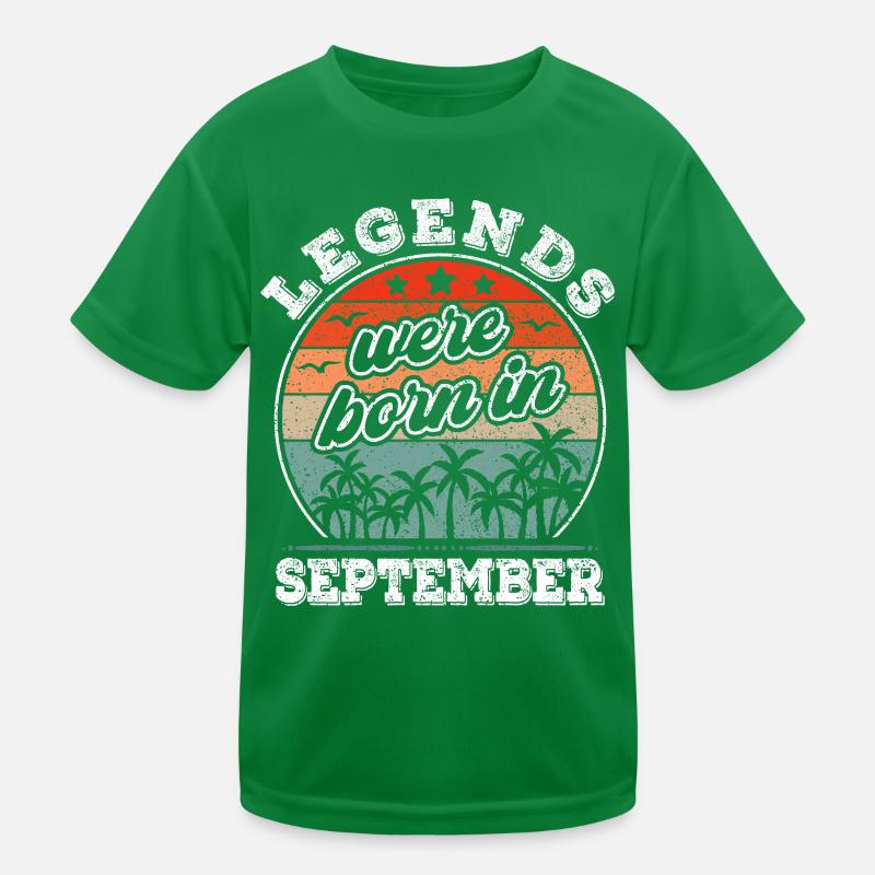 September Geburtstag Im September Geboren Legende Kinder Funktions-T-Shirt