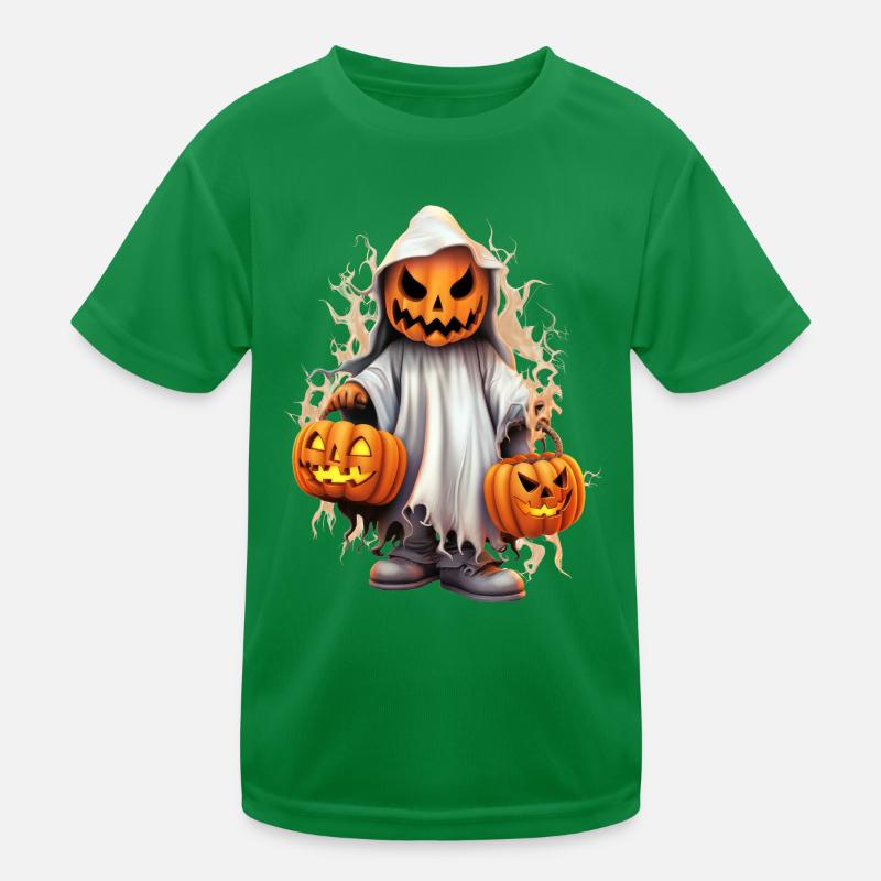 Halloween Gespenstische Jack O'Lantern Verkleidung Kinder Funktions-T-Shirt