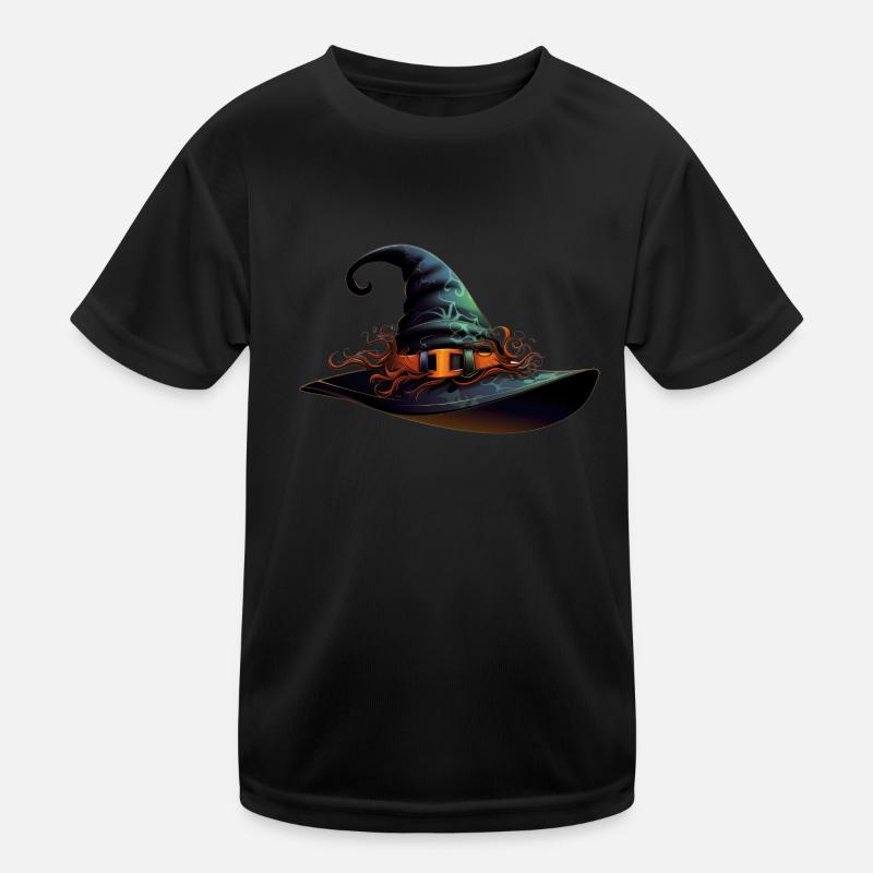 Magic witch hat for your Happy Halloween design Kids Functional T-Shirt