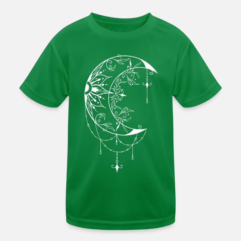 Fascinant design de croissant de lune Wiccan avec symbolisme T-shirt sport Enfant