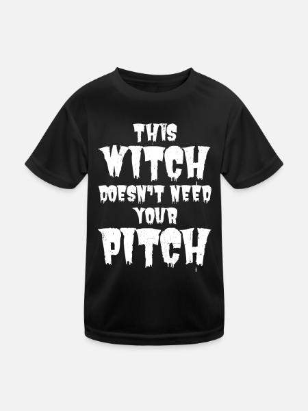 Introvertiertes Halloween Kostüm - Zynischer Humor - Kinder Funktions-T-Shirt - Schwarz - Vorne