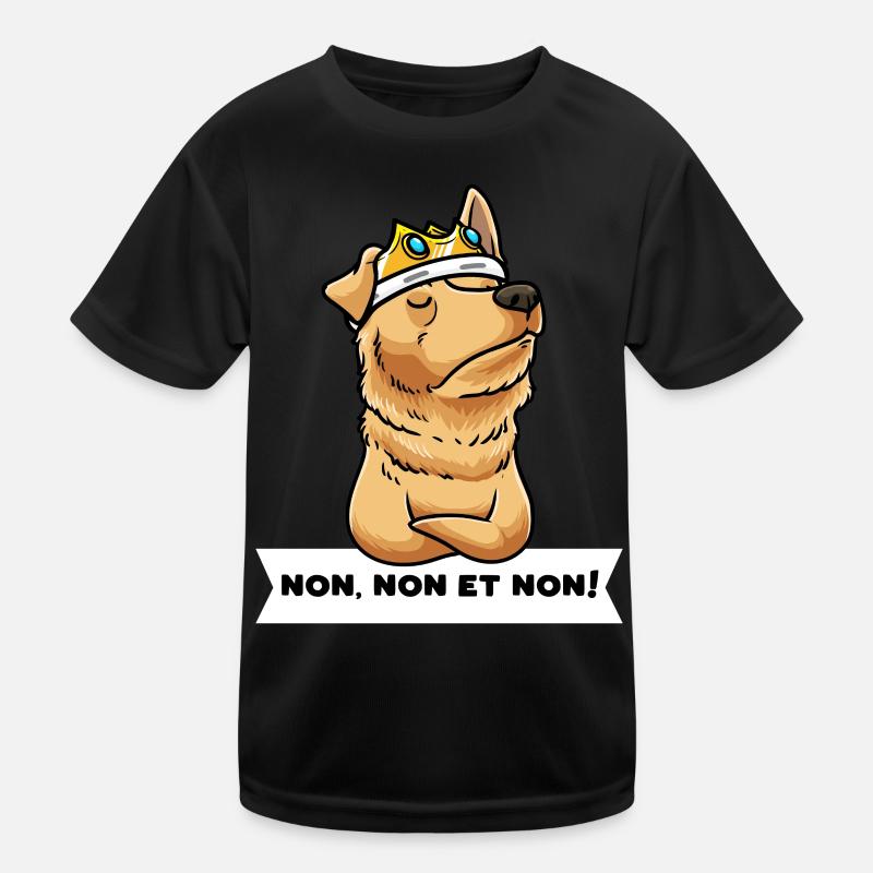 Berger Basque Chien Avec Couronne Têtu T-shirt sport Enfant
