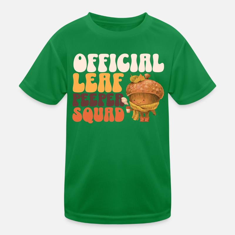 Leaf Peeper Squad Herbst Laub Leaf Peeping Herbst Kinder Funktions-T-Shirt