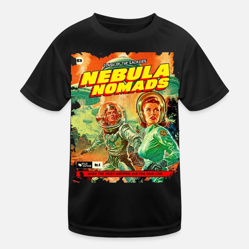 Comicstrip, 50er Jahre Comic, Nebula Nomaden Kinder Funktions-T-Shirt