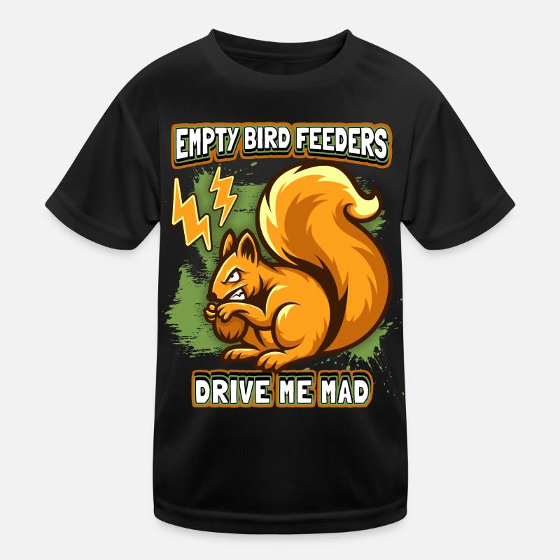 Lustiger Eichhörnchen-Spruch im Comic-Stil Kinder Funktions-T-Shirt