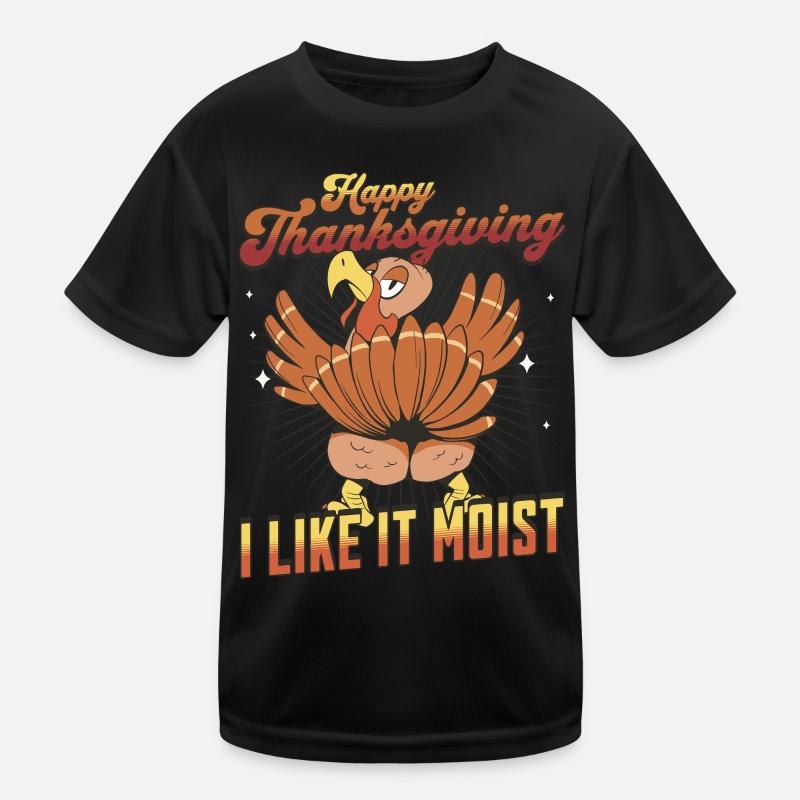 Joyeux Thanksgiving - J’aime la dinde drôle moelleuse T-shirt sport Enfant