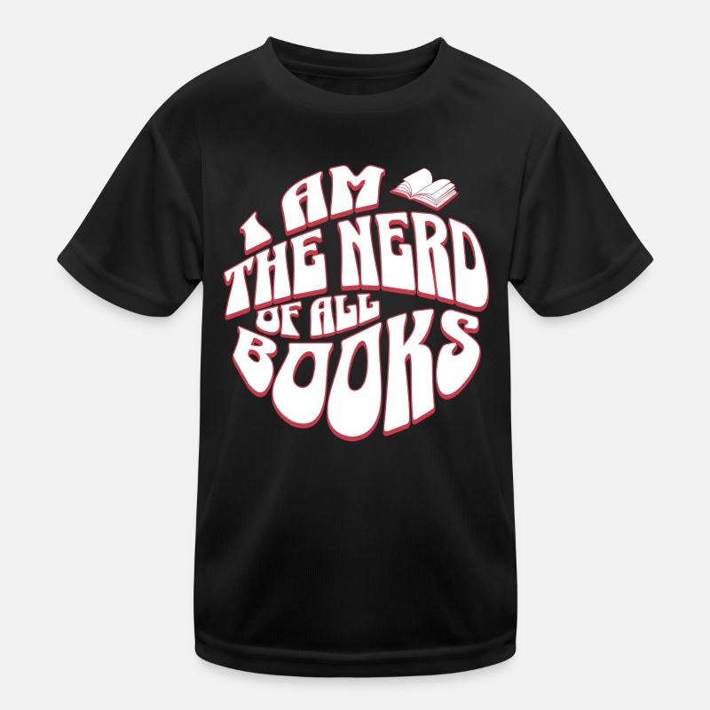 Book Nerd - Bücher lesen Retro Englisch Lehrer Kinder Funktions-T-Shirt