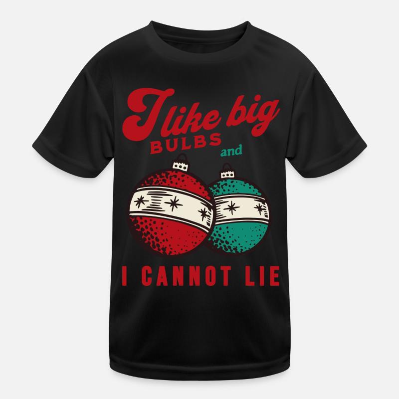 J’aime Big Bulbs et je ne peux pas mentir - Noël T-shirt sport Enfant
