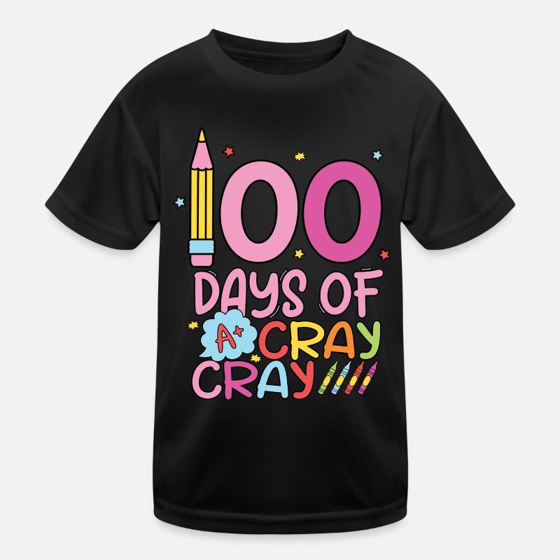 100 jours de Cray pour les étudiants 100 jours d’école T-shirt sport Enfant