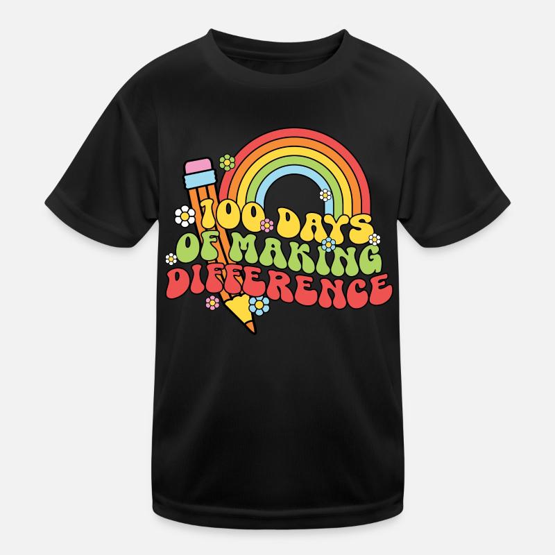 100 jours de Cray of Difference 100 jours d’école T-shirt sport Enfant