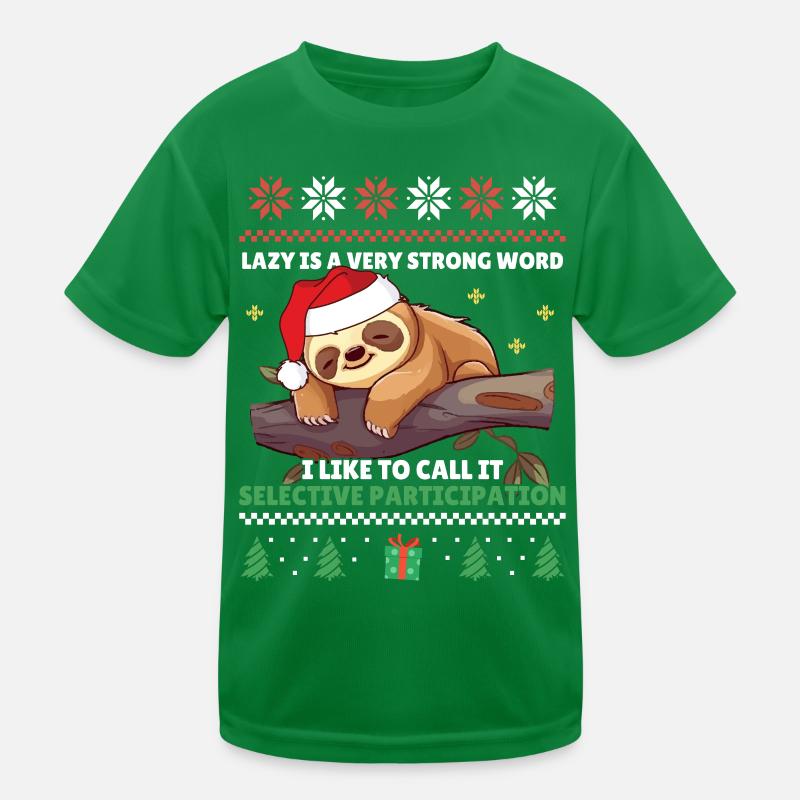 Participation sélective - Sloth Ugly Christmas T-shirt sport Enfant