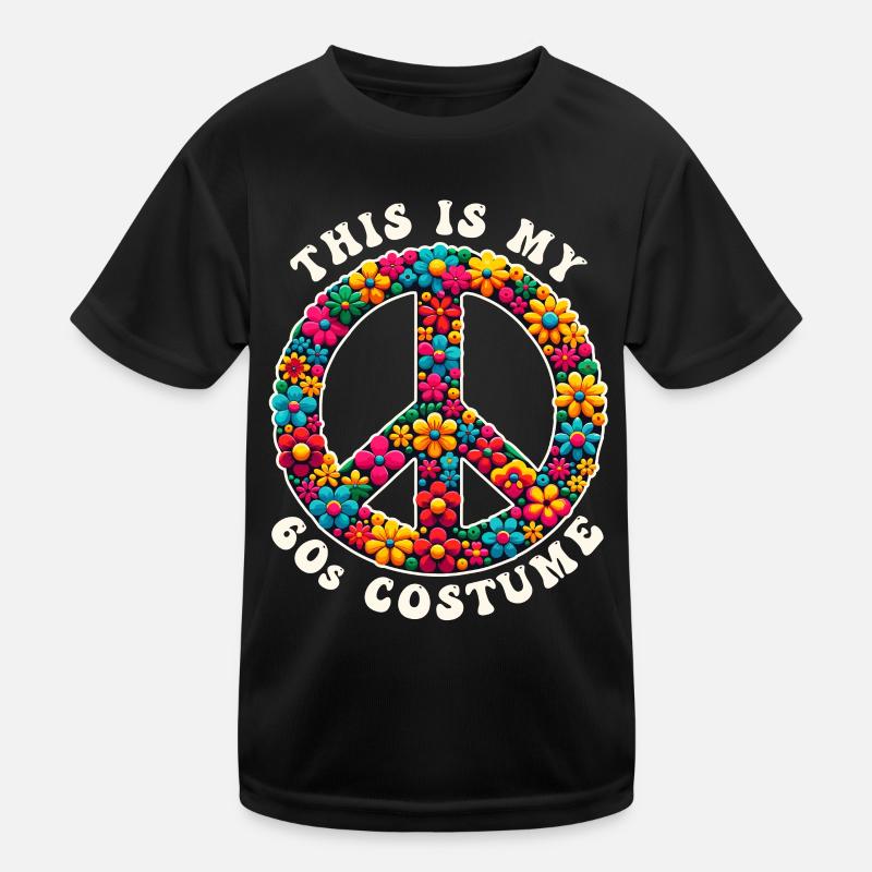 60s 1960s Sixties Party Outfit Costume Kids Functional T-Shirt