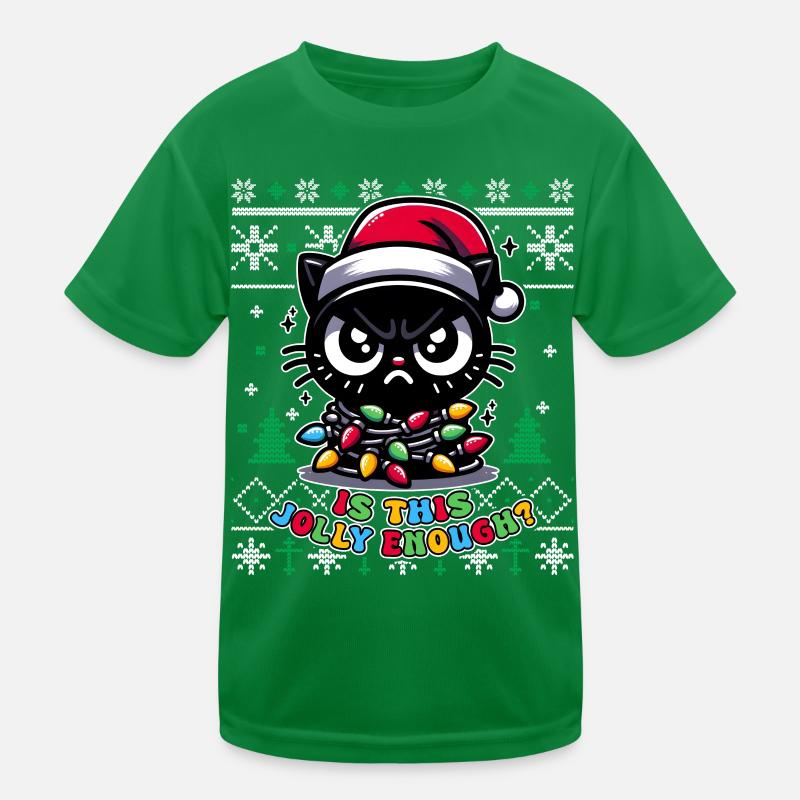 Is this Jolly enough? Cat Pajamas Ugly Funny Kids Functional T-Shirt