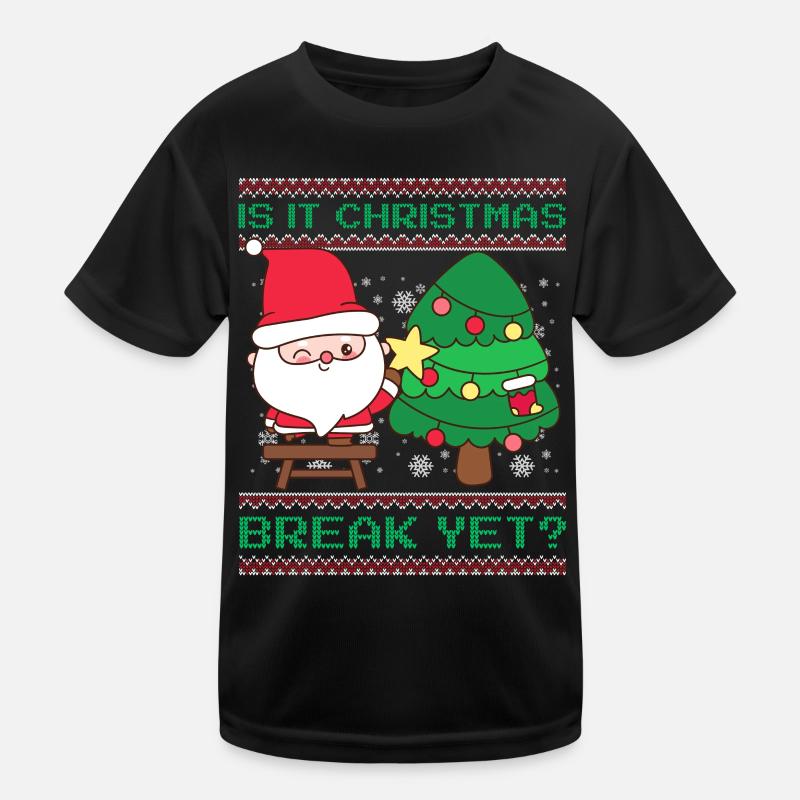 C’est déjà les vacances de Noël ? Père Noël professeur T-shirt sport Enfant