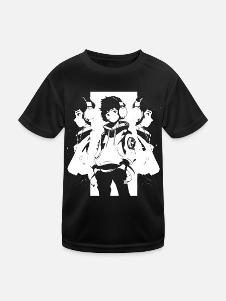Shibuya's cool Cyberpunk Style Anime Boy Otaku - Kinder Funktions-T-Shirt - Schwarz - Vorne