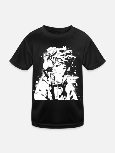 Shibuya's cool Cyberpunk Style Anime Boy Otaku - Kinder Funktions-T-Shirt - Schwarz - Vorne