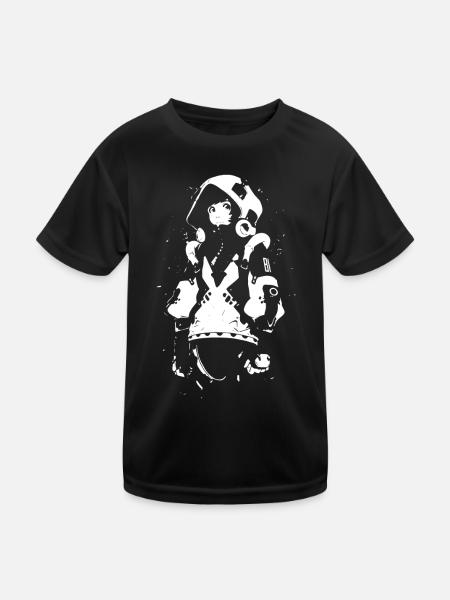 Shibuya's cool Cyberpunk Style Anime Boy Otaku - Kinder Funktions-T-Shirt - Schwarz - Vorne